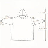 Ultra-Comfort Knit Hoodie Blanket: Warm, Soft, with Convenient Pocket - Ideal Unisex Gift, Easy Maintenance