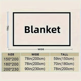 Soft and Warm Fleece Blanket: Perfect for Bed, Sofa, or Outdoor Use - All Seasons Available