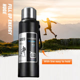 Vacuum-Sealed 316 Stainless Steel Travel Flask - Leak-Proof, Large Capacity, Ideal for Outdoor Enthusiasts