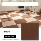 Square Self-Adhesive Carpet Tiles for Office and Home, Non-Slip Foam Backed Polyester Area Rugs, Machine Made, Solid Pattern - Perfect for Room, Office, and Porch Decor (Pack of Multiple Pieces)