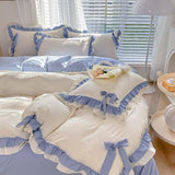 elvesmall Kawaii Princess Korean Bedding Set