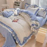 elvesmall Kawaii Princess Korean Bedding Set