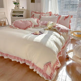 elvesmall Kawaii Princess Korean Bedding Set