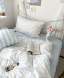 elvesmall Whispering Blooms Soft Blue Bedding
