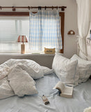 elvesmall Whispering Blooms Soft Blue Bedding