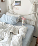 elvesmall Whispering Blooms Soft Blue Bedding