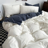 elvesmall Pastel Double-Sided Aesthetic Bedding Set