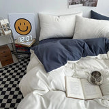 elvesmall Pastel Double-Sided Aesthetic Bedding Set