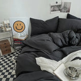 elvesmall Pastel Double-Sided Aesthetic Bedding Set