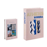elvesmall Preppy Cities Fake Book Storage Box