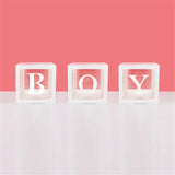 elvesmall Baby 1st Birthday Decorations First Birthday Balloon Boxes with ONE Letter for baby shower Boy Girl 1 Year Old Birthday Backdrop