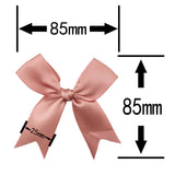 elvesmall (50 Pcs/pack) 85*85mm Fresh Pink Ribbon Bows Small Size Satin Ribbon Bow Flower Craft Decoration Handwork DIY Party Decoration