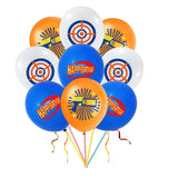 elvesmall 12inch Cartoon Dart War Shoot Theme Party Supplies Latex Balloons Baby Shower Birthday Decoration Kids Toys Air Globos