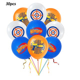 elvesmall 12inch Cartoon Dart War Shoot Theme Party Supplies Latex Balloons Baby Shower Birthday Decoration Kids Toys Air Globos