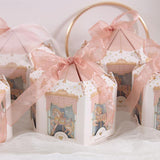 elvesmall Carousel Paper Gift Box Wedding Favors And Gifts Party Baby Shower Candy Packaging Box Birthday Party Decorations Present Boxes