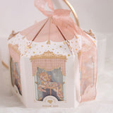 elvesmall Carousel Paper Gift Box Wedding Favors And Gifts Party Baby Shower Candy Packaging Box Birthday Party Decorations Present Boxes