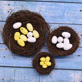 elvesmall 8-25cm Nature Bird Nest Easter Decoration DIY Handmade Craft Birds Nest for Easter Party Home Garden Decoration