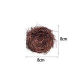 elvesmall 8-25cm Nature Bird Nest Easter Decoration DIY Handmade Craft Birds Nest for Easter Party Home Garden Decoration