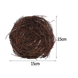 elvesmall 8-25cm Nature Bird Nest Easter Decoration DIY Handmade Craft Birds Nest for Easter Party Home Garden Decoration