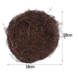 elvesmall 8-25cm Nature Bird Nest Easter Decoration DIY Handmade Craft Birds Nest for Easter Party Home Garden Decoration