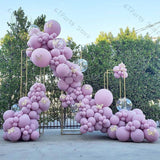 elvesmall 152pcs Macaron Purple Balloons Garland Arch Kit Wedding Decoration 3D Butterfly Ballon Globos Baby Shower Birthday Party Decor