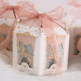 elvesmall Carousel Paper Gift Box Wedding Favors And Gifts Party Baby Shower Candy Packaging Box Birthday Party Decorations Present Boxes