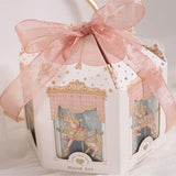 elvesmall Carousel Paper Gift Box Wedding Favors And Gifts Party Baby Shower Candy Packaging Box Birthday Party Decorations Present Boxes