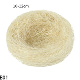 elvesmall 8-25cm Nature Bird Nest Easter Decoration DIY Handmade Craft Birds Nest for Easter Party Home Garden Decoration