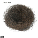 elvesmall 8-25cm Nature Bird Nest Easter Decoration DIY Handmade Craft Birds Nest for Easter Party Home Garden Decoration