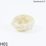 elvesmall 8-25cm Nature Bird Nest Easter Decoration DIY Handmade Craft Birds Nest for Easter Party Home Garden Decoration