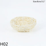 elvesmall 8-25cm Nature Bird Nest Easter Decoration DIY Handmade Craft Birds Nest for Easter Party Home Garden Decoration