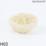 elvesmall 8-25cm Nature Bird Nest Easter Decoration DIY Handmade Craft Birds Nest for Easter Party Home Garden Decoration