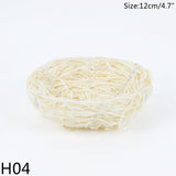 elvesmall 8-25cm Nature Bird Nest Easter Decoration DIY Handmade Craft Birds Nest for Easter Party Home Garden Decoration