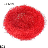 elvesmall 8-25cm Nature Bird Nest Easter Decoration DIY Handmade Craft Birds Nest for Easter Party Home Garden Decoration