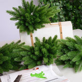 elvesmall 5 Pcs Artificial Plants Pine Branches Christmas Tree Accessories DIY New Year Party Decorations Xmas Ornaments Kids Gift A4520