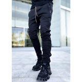 Spring and autumn tooling pants men's tide brand stretch multi-pocket reflective straight sports fitness leisure trousers Sweatpants