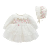 New Born baby girls infant dress clothes Lace Embroidery Baptism Dress For Baby Girls Party Christening Dresses 0 3 6 9 months 201204