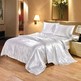 Pieces 4 Bedding Set Luxury Satin Silk Queen King Size Bed Set Comforter Quilt Duvet Cover Flat and Fitted Bed Sheet Bedcloth LJ201128574518