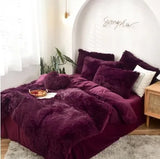 New Velvet Bedding Sets Mink Four Piece Set Plush Crystal Coral Velvet Quilt Cover Sheet Pillow Case Comforters Quilt Bed Suits