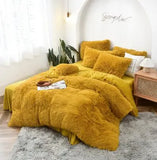 New Velvet Bedding Sets Mink Four Piece Set Plush Crystal Coral Velvet Quilt Cover Sheet Pillow Case Comforters Quilt Bed Suits