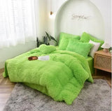 New Velvet Bedding Sets Mink Four Piece Set Plush Crystal Coral Velvet Quilt Cover Sheet Pillow Case Comforters Quilt Bed Suits