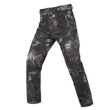 Winter Fleece Shark Skin Soft Shell Tactical Pants Military Camouflage Pants Men Windproof Waterproof Warm Camo Army Pants S-3XL 201218