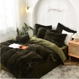 New Velvet Bedding Sets Mink Four Piece Set Plush Crystal Coral Velvet Quilt Cover Sheet Pillow Case Comforters Quilt Bed Suits