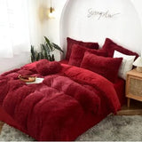 New Velvet Bedding Sets Mink Four Piece Set Plush Crystal Coral Velvet Quilt Cover Sheet Pillow Case Comforters Quilt Bed Suits