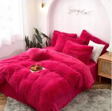 New Velvet Bedding Sets Mink Four Piece Set Plush Crystal Coral Velvet Quilt Cover Sheet Pillow Case Comforters Quilt Bed Suits