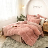 New Velvet Bedding Sets Mink Four Piece Set Plush Crystal Coral Velvet Quilt Cover Sheet Pillow Case Comforters Quilt Bed Suits