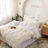 New Velvet Bedding Sets Mink Four Piece Set Plush Crystal Coral Velvet Quilt Cover Sheet Pillow Case Comforters Quilt Bed Suits