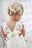 Romantic  New Arrival Boho Flower Girl Dresses for Wedding Cheap V Neck Chiffon Lace Tiered Formal Kids Wedding Dress Custom Made