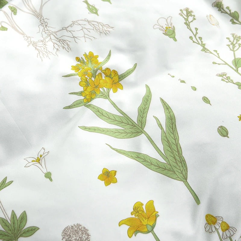 elvesmall Village Flowers Bedding Set