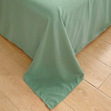 elvesmall Minimalist Green Striped Sage Bedding Set
